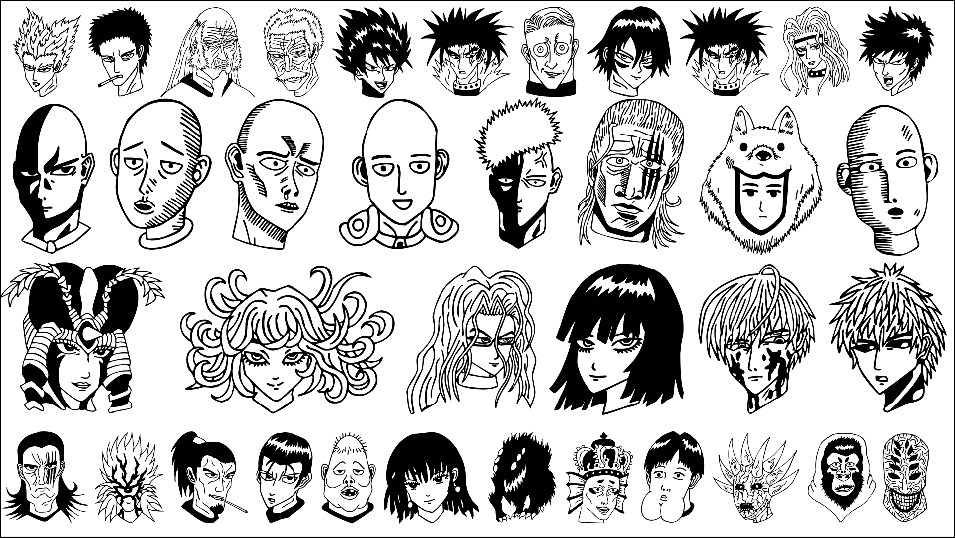 Download One Punch Man Painting Font